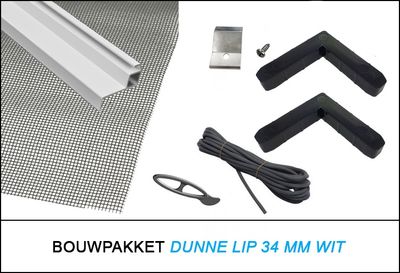 Bouwpakket Wit 34 mm Veilig Wonen Dunne Lip