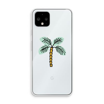 Palmboom: Pixel 4 Transparant Hoesje