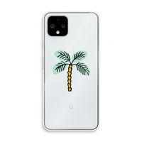 Palmboom: Pixel 4 Transparant Hoesje