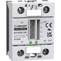 Crouzet Halfgeleiderrelais 84140013N 25 A Schakelspanning (max.): 280 V/AC Speciale nuldoorgang 1 stuk(s) - thumbnail