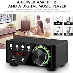Bluetooth digitale miniversterker 50wx2 eindversterker boord Bluetooth-compatibele tpa3116 ontvanger stereo 12v thuis auto audio versterker usb u-schijf tf muziekkaartspeler Lightinthebox