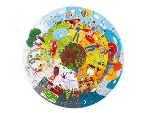 BigJigs puzzel 4 seizoenen rond 2+jr