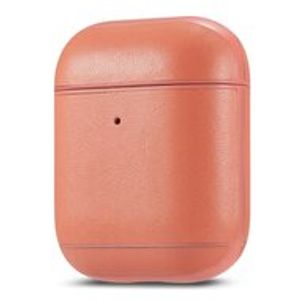 AirPods 1/2 hoesje Genuine Leather Series - hard case - roze