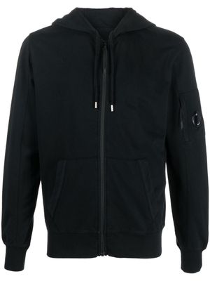 C.P. Company hoodie zippé à détail verre de lunette signature - Noir