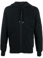 C.P. Company hoodie zippé à détail verre de lunette signature - Noir
