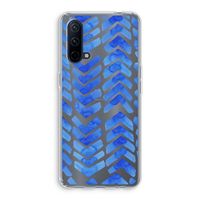Blauwe pijlen: OnePlus Nord CE 5G Transparant Hoesje