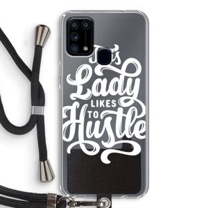 Hustle Lady: Samsung Galaxy M31 Transparant Hoesje met koord