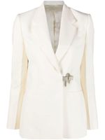 Givenchy blazer cintré à boucle U-Lock - Blanc