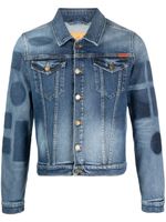 Martine Rose veste en jean à patch logo - Bleu