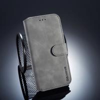 Dg. MING retro olie kant horizontale flip case voor Huawei P20 Lite/Nova 3e met houder & kaartsleuven & portemonnee (grijs)