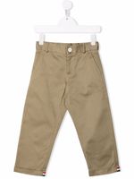 Thom Browne Kids pantalon chino à rayures RWB - Marron - thumbnail