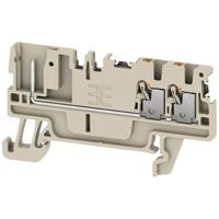 Weidmüller 2675710000 Doorgangsserieklem Push-In-klem, Steekaansluiting Donkerbeige 50 stuk(s)