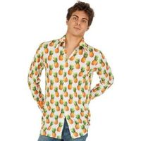 Foute Hawaii blouse ananas verkleed shirt voor heren