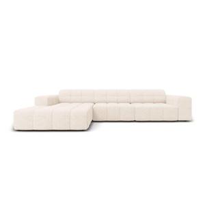 Cosmopolitan Design Chicago Hoekbank met Chaise Longue Links - Chenille - Crème