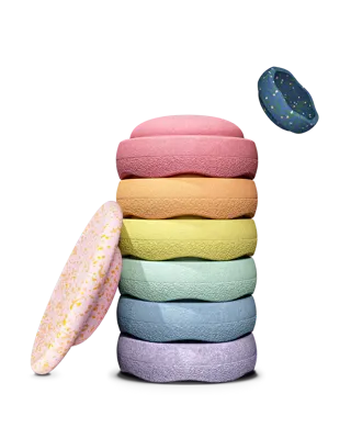 Stapelstein Rainbow Pastel Set Water Lily