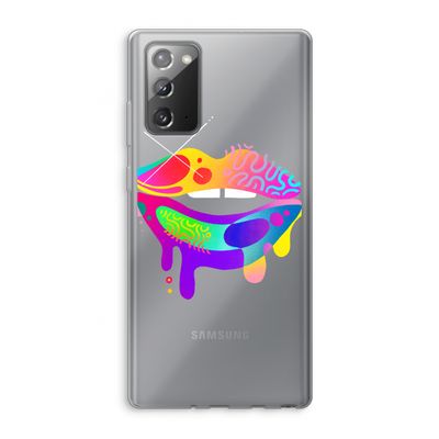 Lip Palette: Samsung Galaxy Note 20 / Note 20 5G Transparant Hoesje