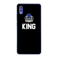 King zwart: Honor Note 10 Transparant Hoesje