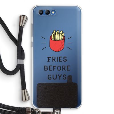Fries before guys: Honor 10 Transparant Hoesje met koord