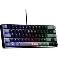 Gamingtoetsenbord - THE G-LAB - KEYZ-HYDRO-BKG/FR - 60% membraan 2 kleuren Zwart + grijze toetsen