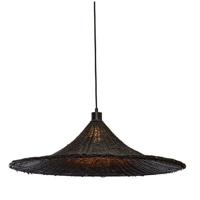 GOOD&MOJO Hanglamp Borabora - Rotan Zwart - Ø70cm