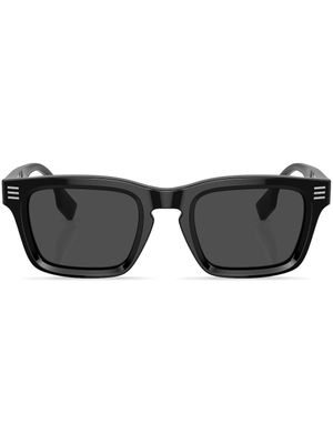 Burberry Eyewear lunettes de soleil carrées à logo imprimé - Noir