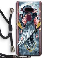 Golden Raven: HTC U12+ Transparant Hoesje met koord