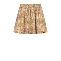 NIK&NIK rok Tavi Cissy met panterprint en plooien lichtbruin - thumbnail