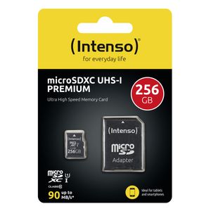 Intenso microSD-Card Class10 UHS-I 256GB Speicherkarte