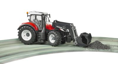 bruder Steyr 6300 Terrus CVT met frontlader modelvoertuig