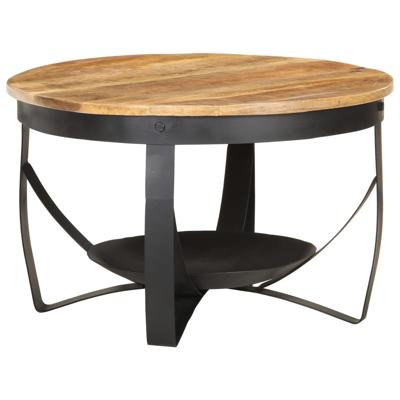 Salontafel Ø 68x43 cm ruw mangohout