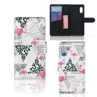 Samsung Xcover Pro | Telefoonhoesje | Met pasjeshouder | Flamingo Triangle
