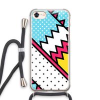Pop Art #2: iPhone 7 Transparant Hoesje met koord