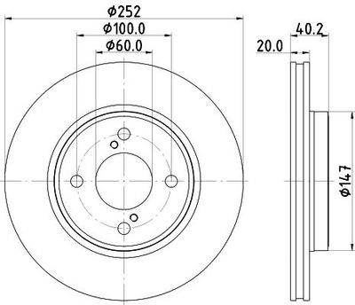 Remschijf 8DD355132051