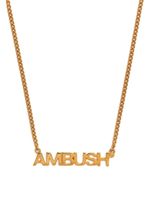 AMBUSH collier en chaîne à plaque logo - Or - thumbnail