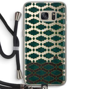 Moroccan tiles: Samsung Galaxy S7 Transparant Hoesje met koord