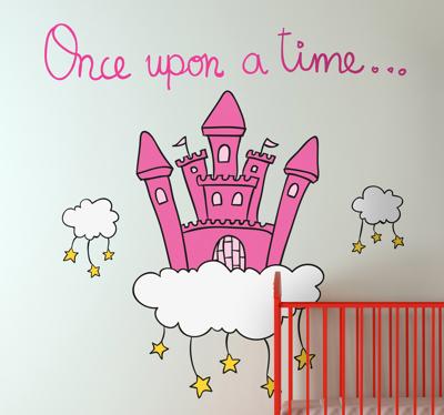 Sticker meisje once upon a time