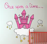 Sticker meisje once upon a time