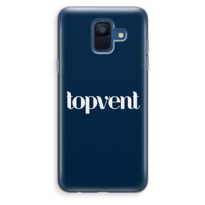 Topvent Navy: Samsung Galaxy A6 (2018) Transparant Hoesje