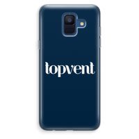 Topvent Navy: Samsung Galaxy A6 (2018) Transparant Hoesje