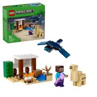 LEGO 21251 Minecraft Steve's woestijnexpeditie, videogamespeelgoed, bioom met huis en minifiguren LEGO 21251 Minecraft Steve's woestijnexpeditie, videogamespeelgoed, bioom met huis en minifiguren