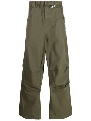 Maison MIHARA YASUHIRO pantalon en coton à coupe ample - Vert