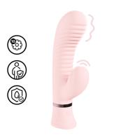 Loveline by Shots Mystique - Geribbelde Konijnen Vibrator - Roze
