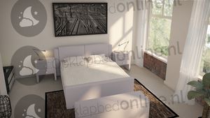 Opberg boxspring 140 x 200 cm- stofkleur 7013