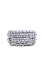 FOPE bague en or blanc 18ct pavée de diamants - Argent