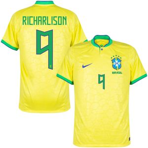 Brazilië Shirt Thuis 2022-2023 + Richarlison 9