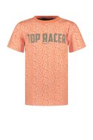 Tygo & Vito Jongens t-shirt AOP tekst - Oranje clownfish