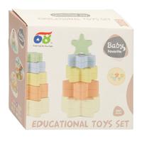 Peuter Stapeltoren Ster Pastel, 5dlg. Peuter Stapeltoren Ster Pastel, 5dlg.