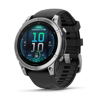 Garmin Fenix E 3,3 cm (1.3") AMOLED 47 mm Digitaal 416 × 416 Pixels Touchscreen Roestvrijstaal Wifi GPS