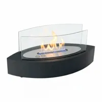 Ovaal tafel bio-ethanol haard | ScandiFlames | Bio-ethanol tafelhaard | Zwart
