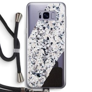 Gespikkelde marmer: Samsung Galaxy S8 Transparant Hoesje met koord